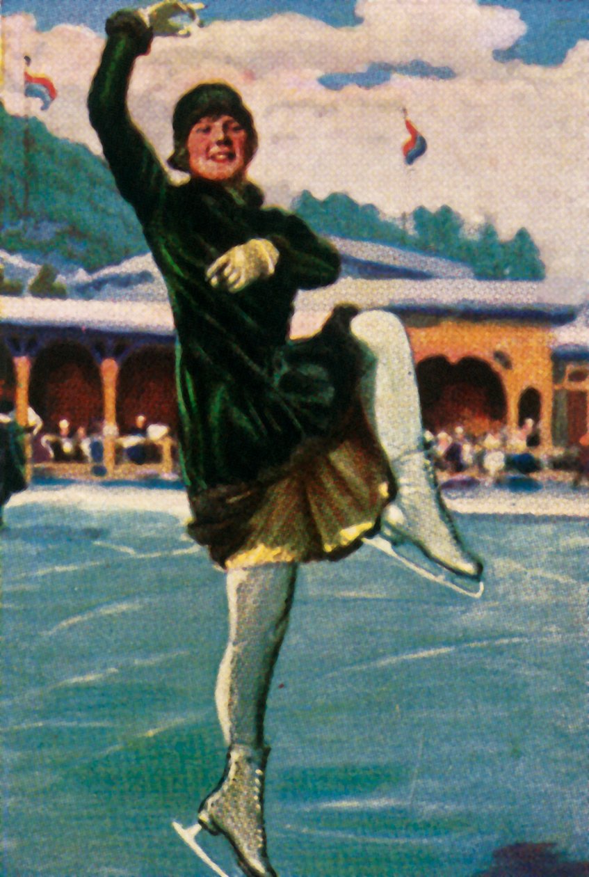 Norsk kunstløper og filmstjerne Sonja Henie, 1928. av Unbekannt