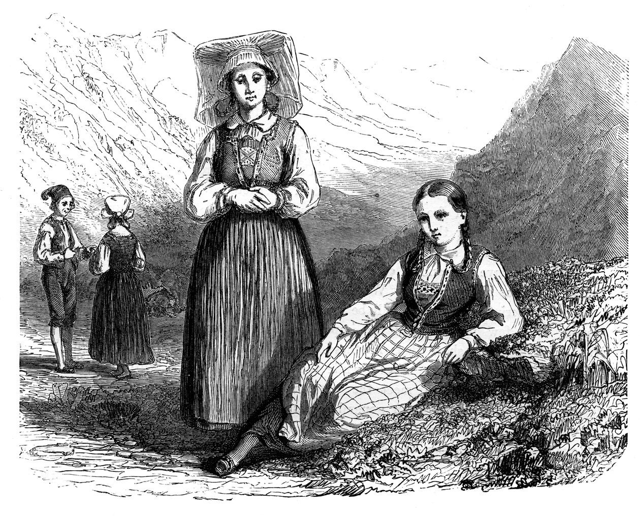Nordmenn i Lovardalsskard, ca 1890 av Unbekannt