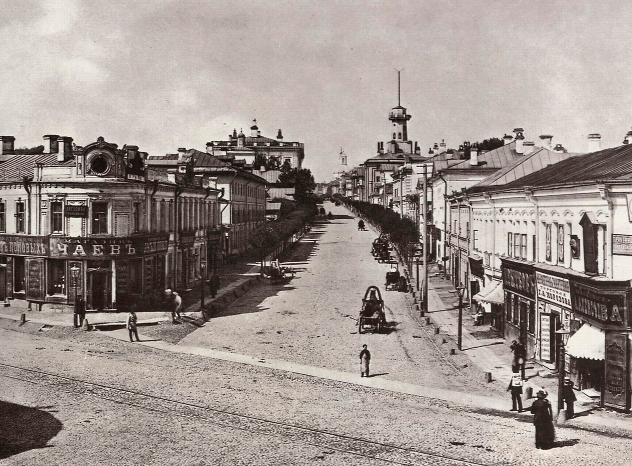 Novaya Basmannaya Street, Moskva, Russland, 1880-tallet av Unbekannt