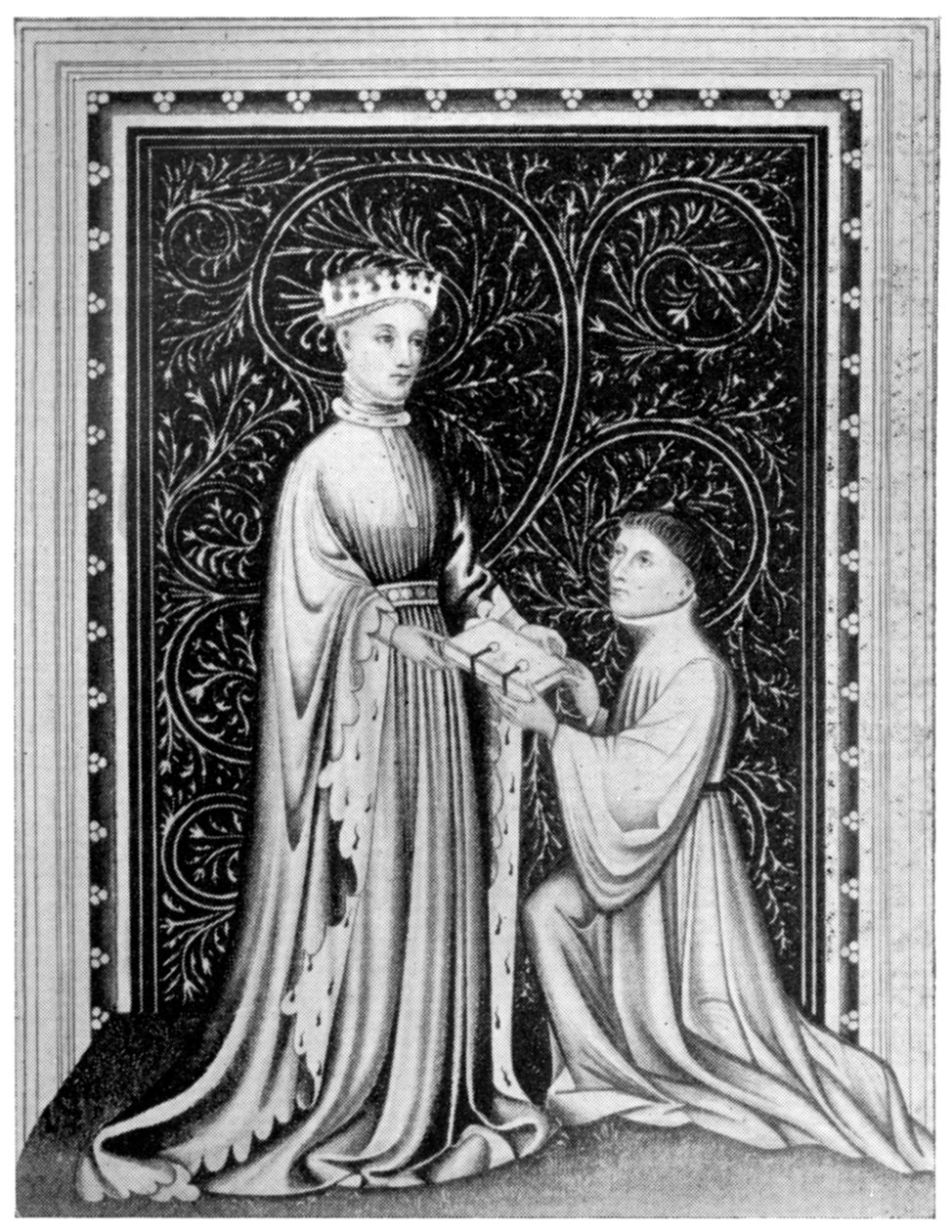 Occleve poeten og kong Henry V, c1410, 1910 av Unbekannt