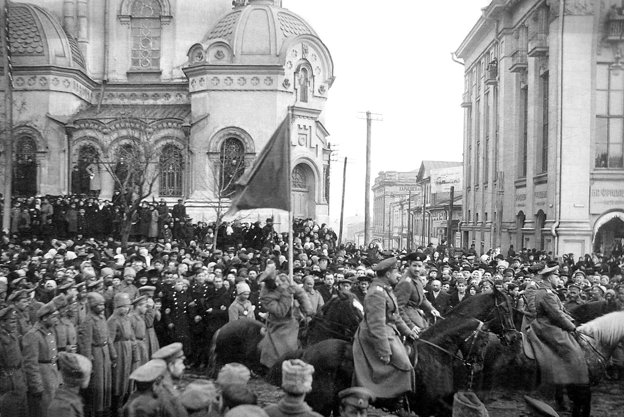 Okkupasjon av Kharkov av den frivillige hæren til general Denikin, russisk borgerkrig, 1918 av Unbekannt