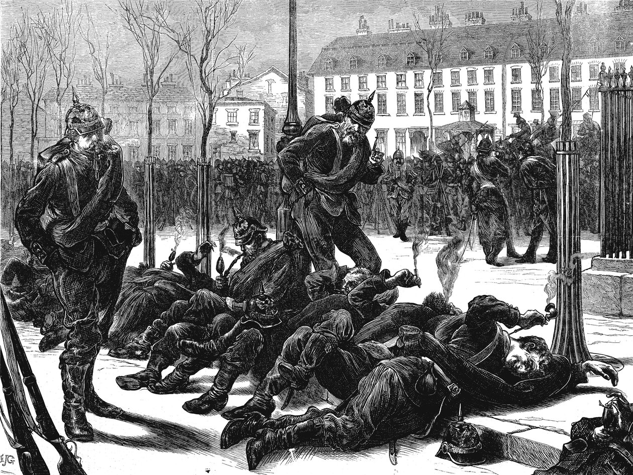 Okkupasjon av Paris av tyskerne etter den fransk-prøyssiske krigen, mars 1871 av Unbekannt
