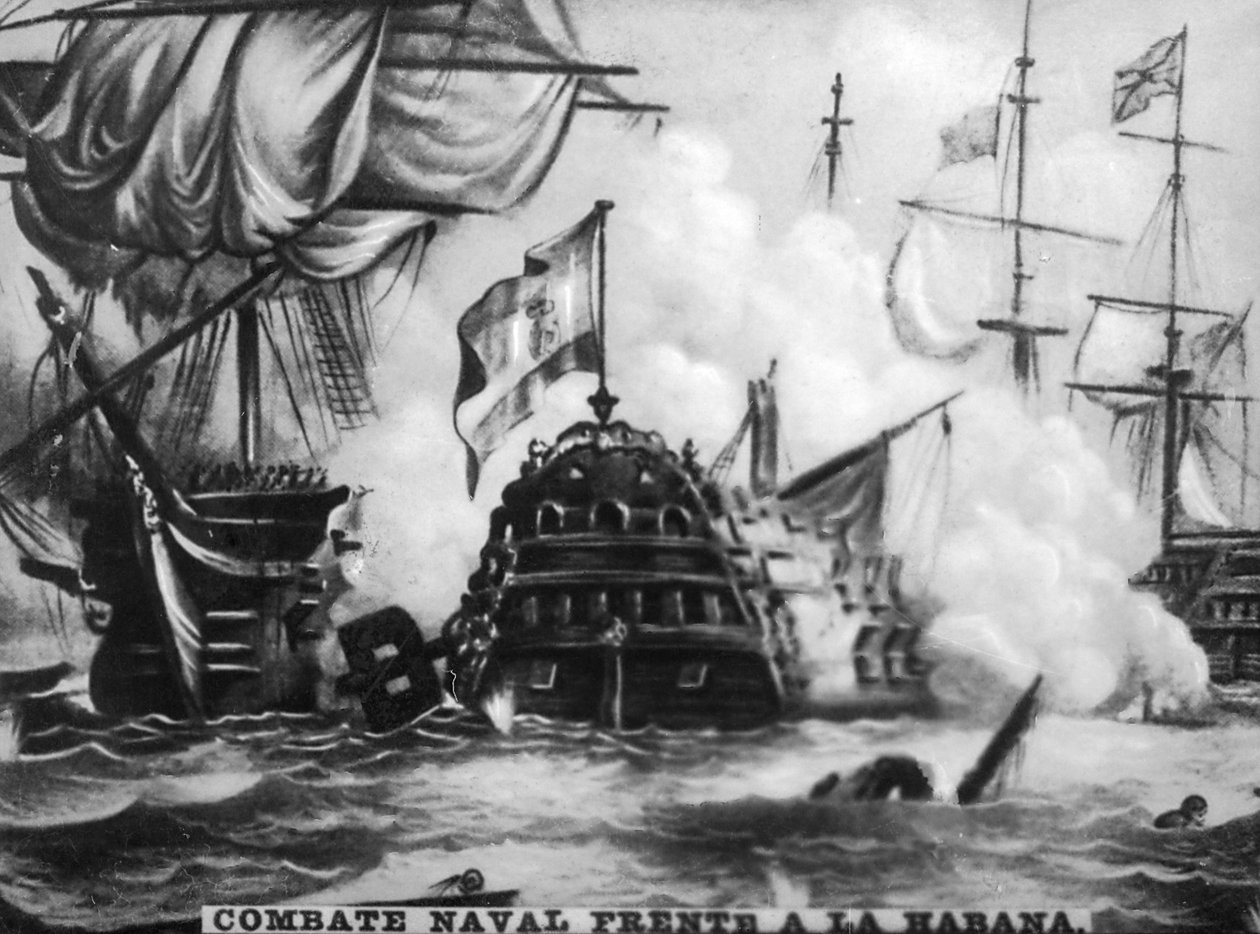 12. oktober 1747, sjøslag, 1920-tallet av Unbekannt
