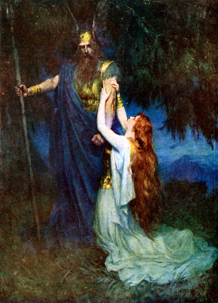 Odin og Brunhilde av Unbekannt