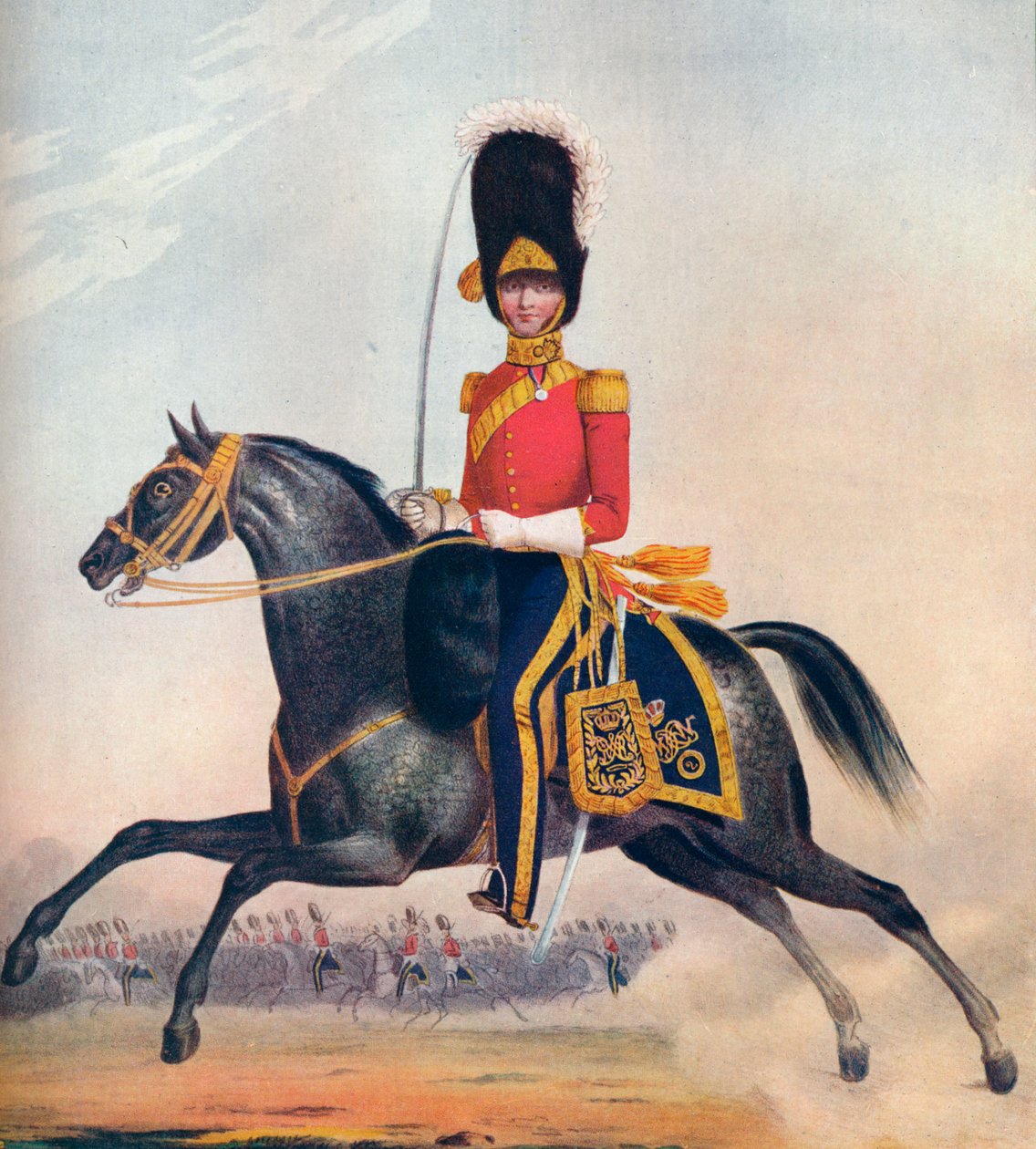 Offiser for 2. R. N. Brit. Drager, c1833. 1914 av Unbekannt