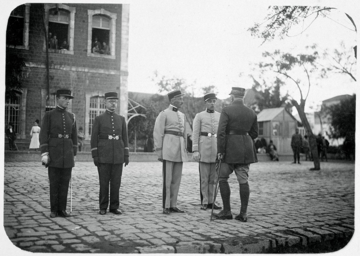 Offiserer fra den franske fremmedlegionen, Syria, 1900-tallet av Unbekannt