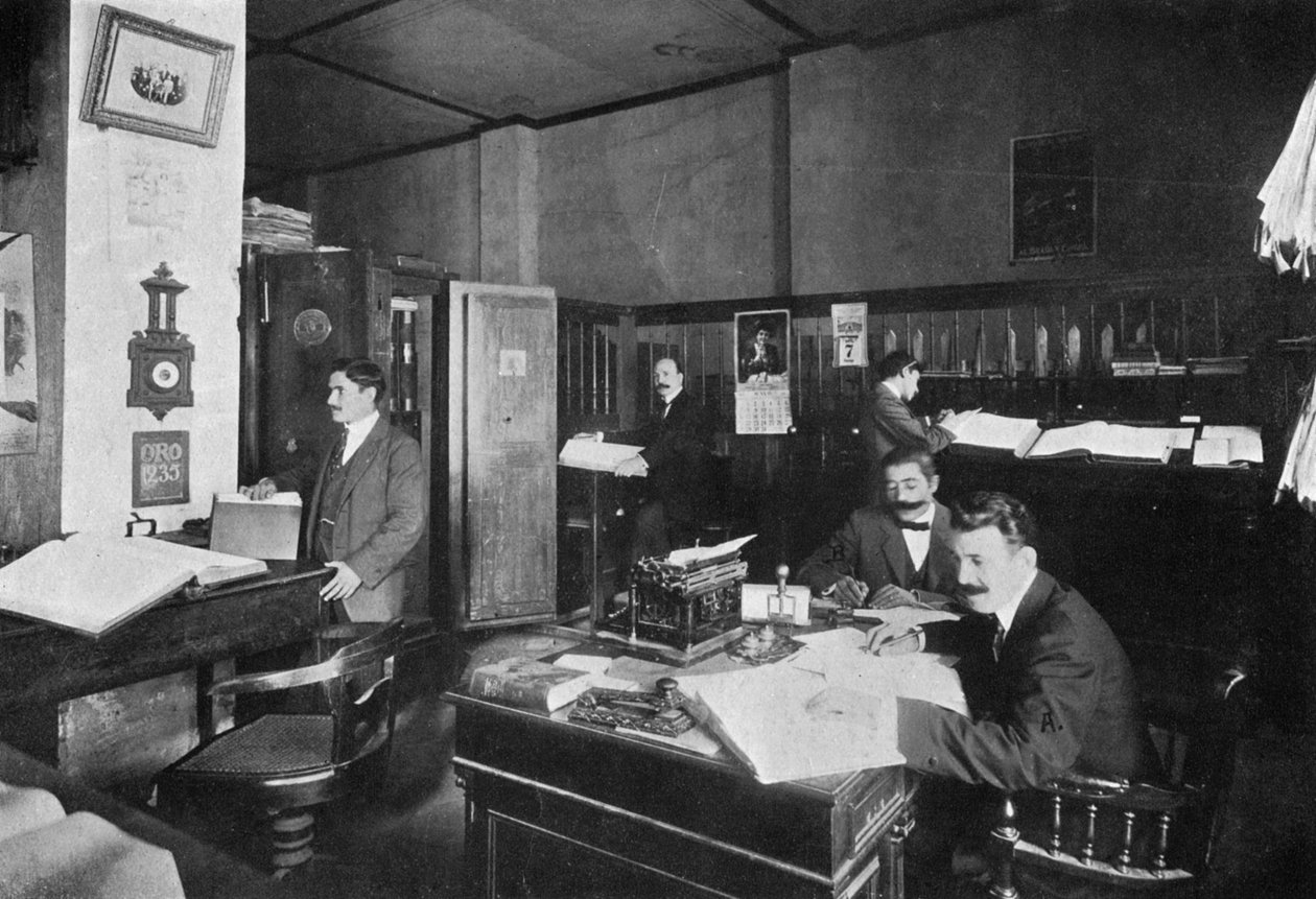 Kontorer til Perez og Sanjurio, importører og eksportører, Asuncion, Paraguay, 1911 av Unbekannt