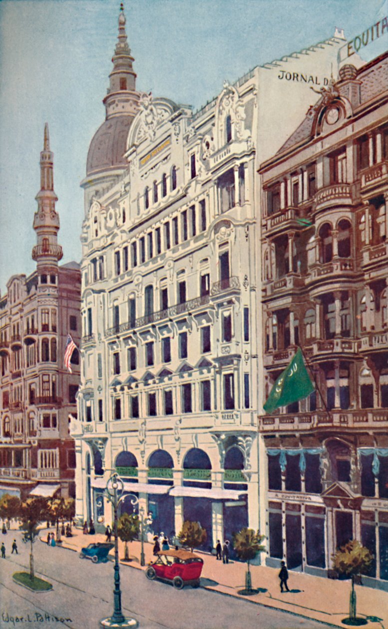 Kontorene til Jornal do Commercio, Avenida Rio Branco, 1914 av Unbekannt