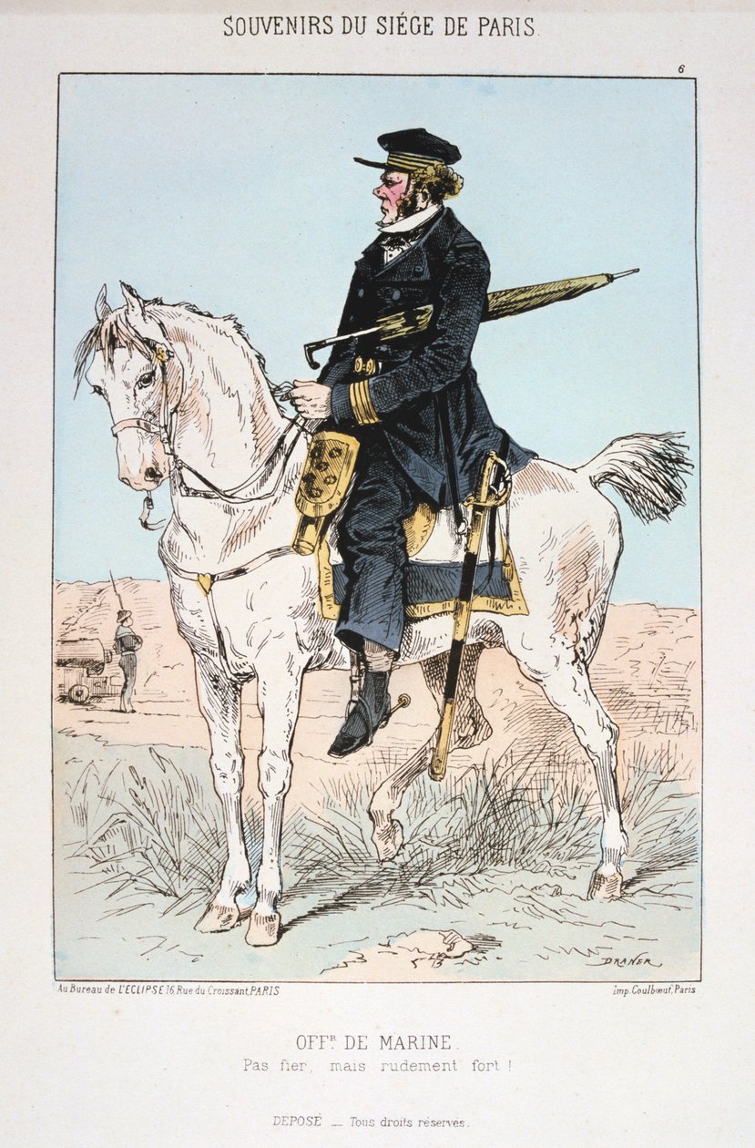 Sjøoffiser, beleiring av Paris, 1870-1871 av Unbekannt