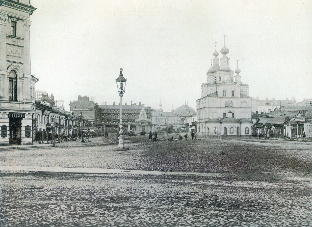 Okhotny Ryad Hunting Row, Moskva, Russland 1880-tallet av Unbekannt