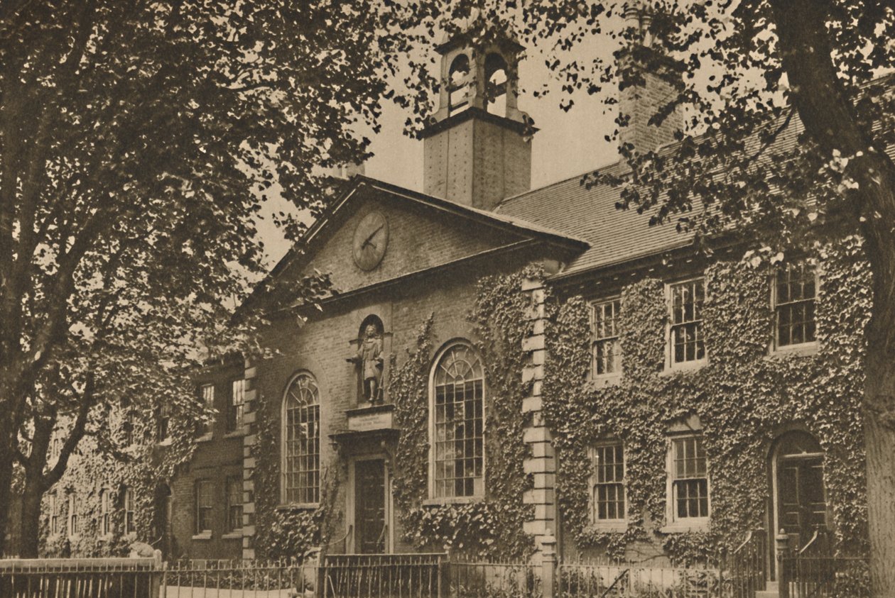 Gamle Almshouses i Kingsland Road forvandlet til et møbelmuseum, c1935. av Unbekannt