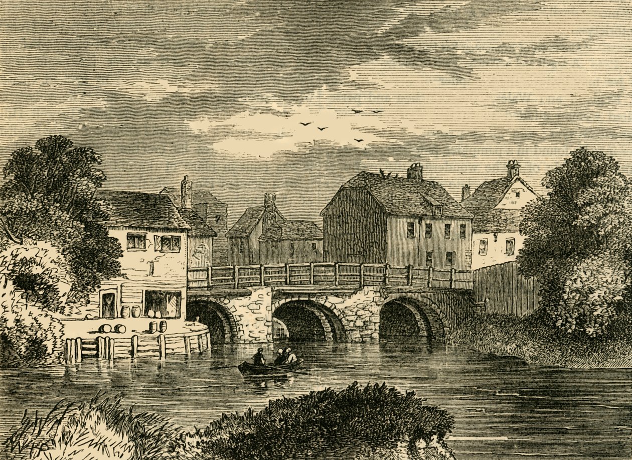 Old Bow Bridge, c1876. av Unbekannt