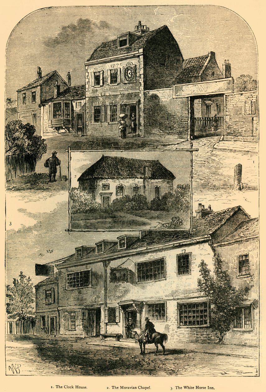 Gamle Chelsea i 1750, c1876. av Unbekannt
