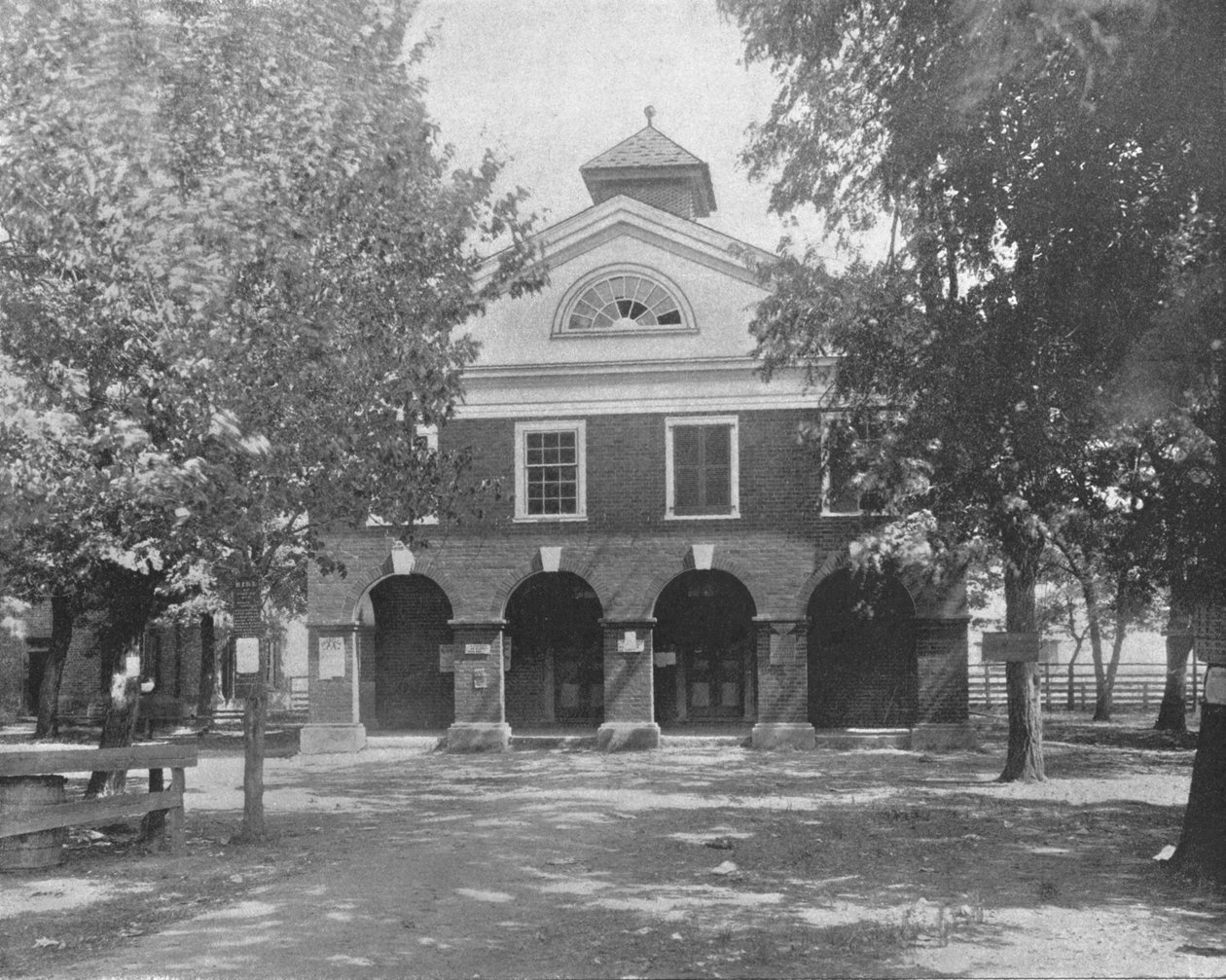 Old Court House, Bowling Green, Virginia, USA, c1900. av Unbekannt