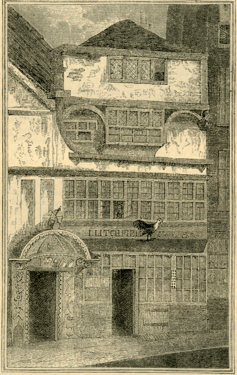 Old House Tidligere i Leadenhall Street, c1872. av Unbekannt