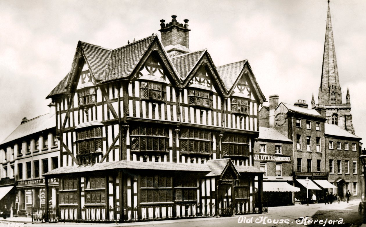 Old House, Hereford, Herefordshire, tidlig på 1900-tallet av Unbekannt