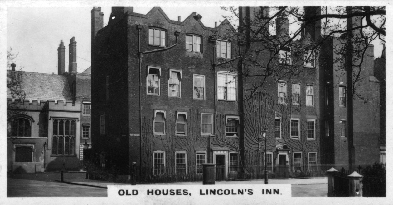 Old Houses, Lincolns Inn, London, ca 1920-tallet av Unbekannt
