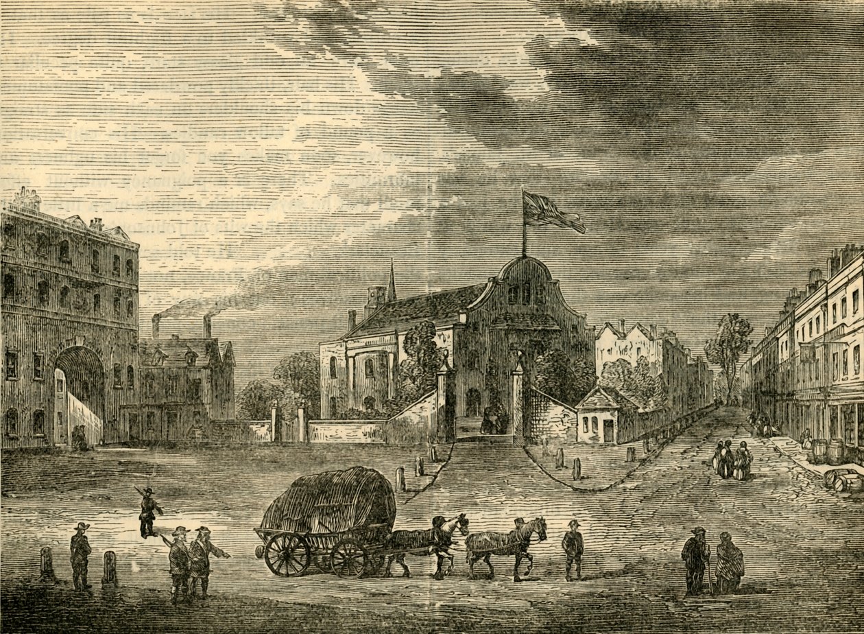 Old Kensington Church, ca 1750, c1876. av Unbekannt