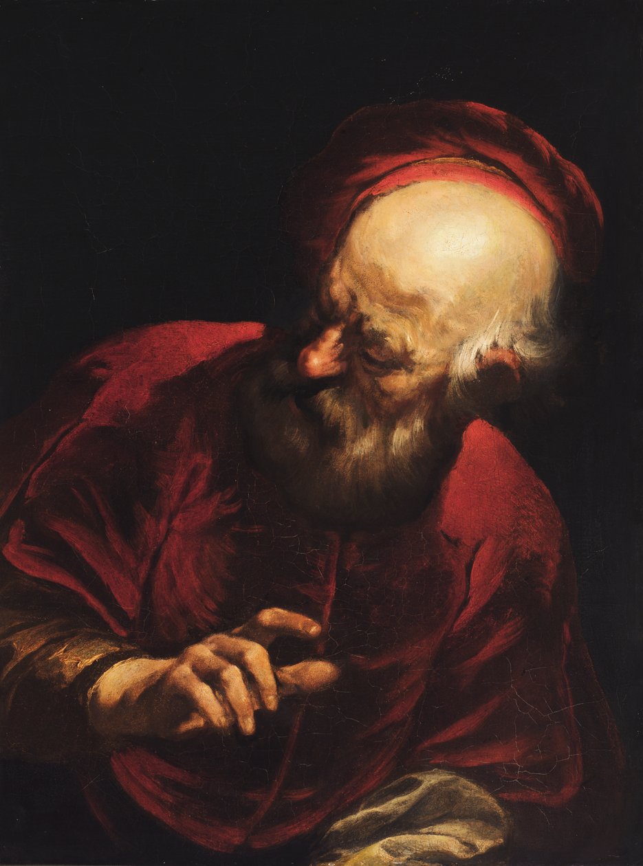 Gammel mann, 1600-tallet. av Unbekannt