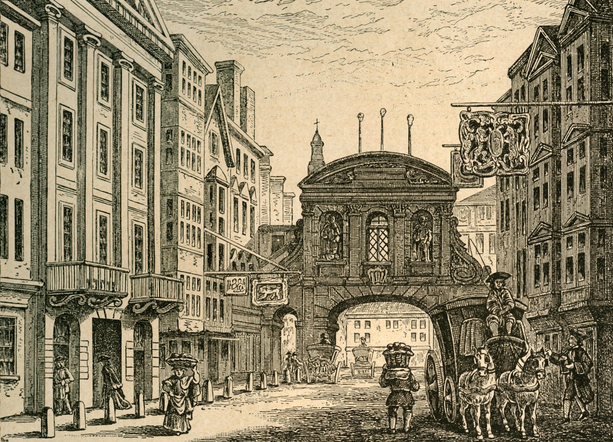 Old Temple Bar and the Devil Tavern, 1897. av Unbekannt