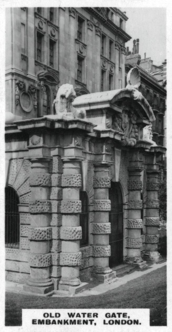 Old Water Gate, Embankment, London, c1920-tallet av Unbekannt