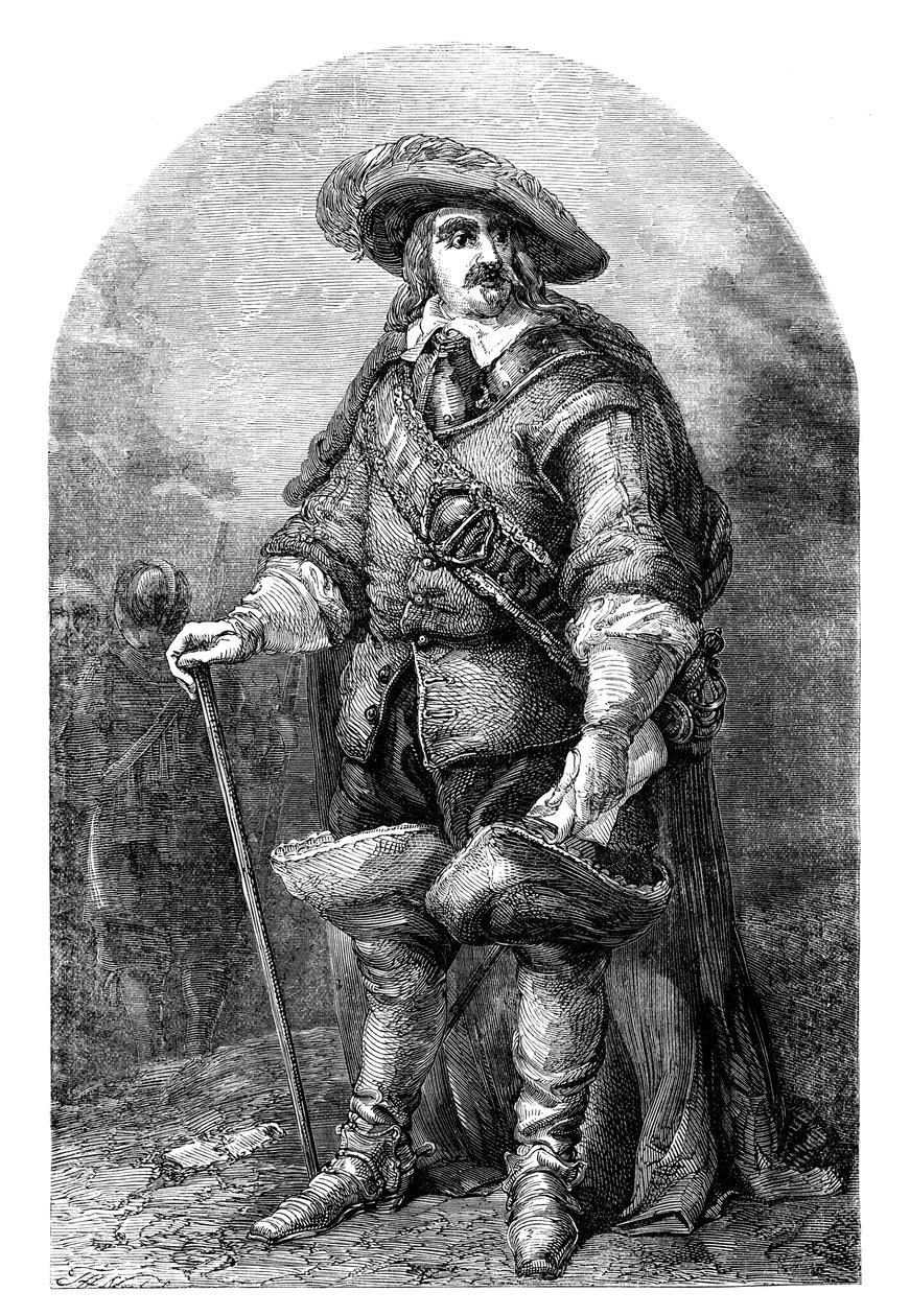 Oliver Cromwell 1599-1658, c1700-tallet c1902 av Unbekannt