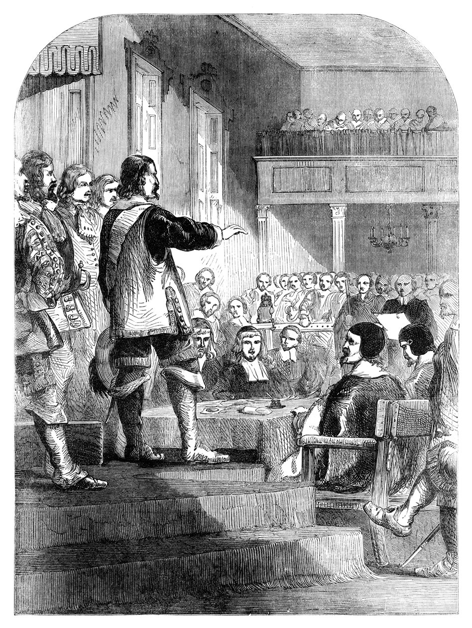 Oliver Cromwell 1599-1658 nektet å akseptere kronen, c1902 av Unbekannt
