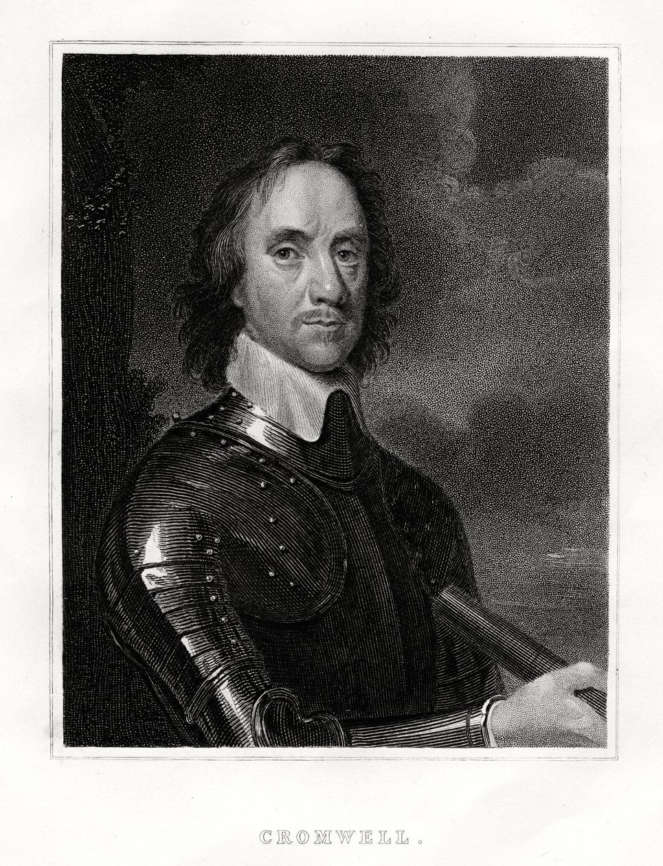 Oliver Cromwell, 1860 av Unbekannt