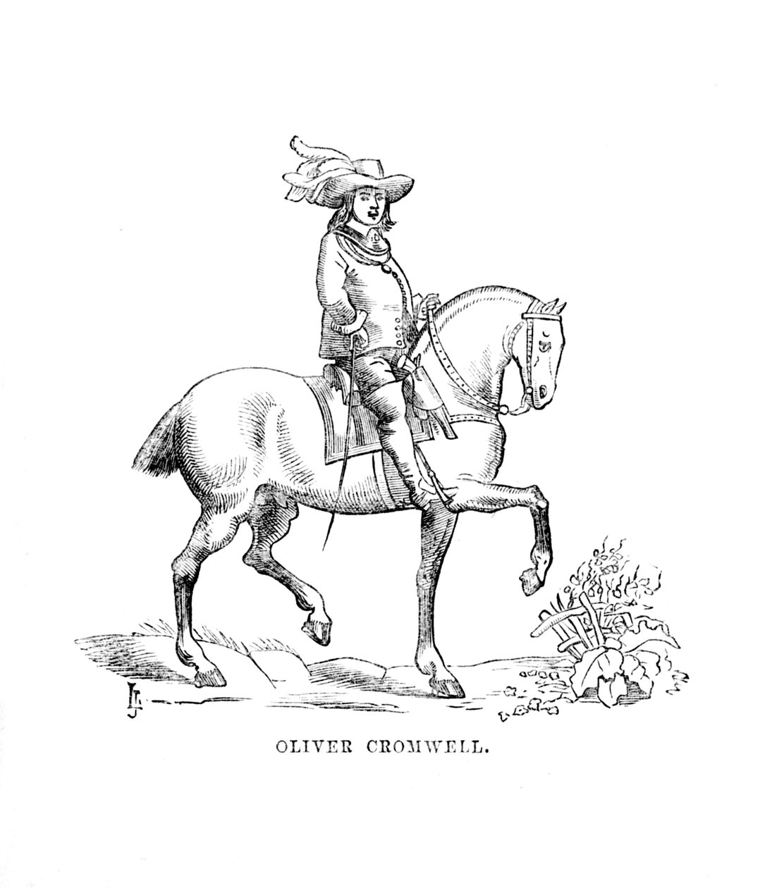 Oliver Cromwell, c1870 av Unbekannt