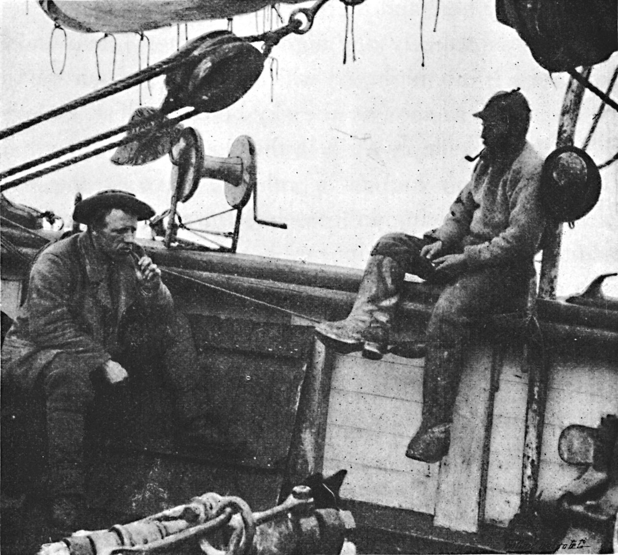 På bakdekket til Fram oktober 1894, 1894 1897 av Unbekannt