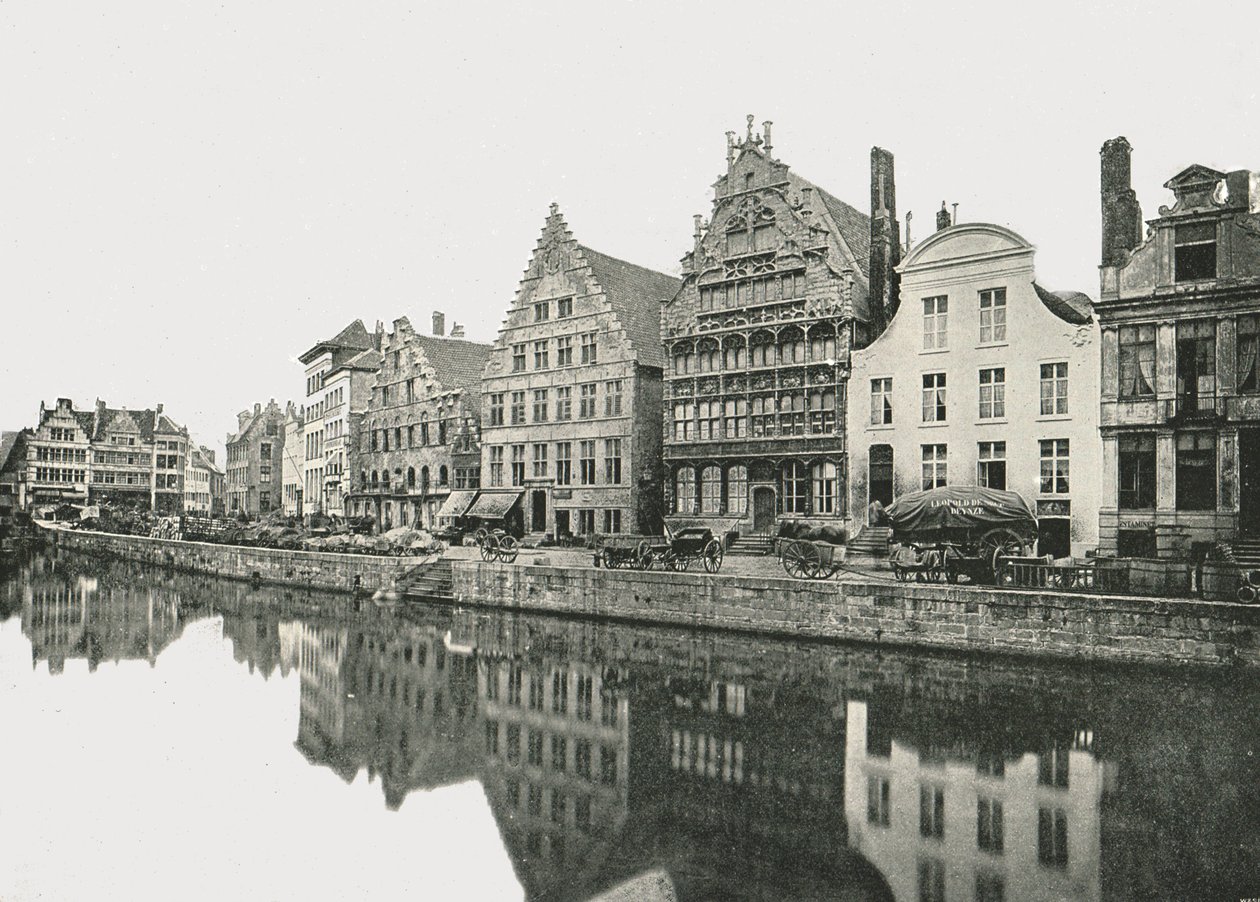På Bank of the Schelde, Gent, Belgia, 1895. av Unbekannt