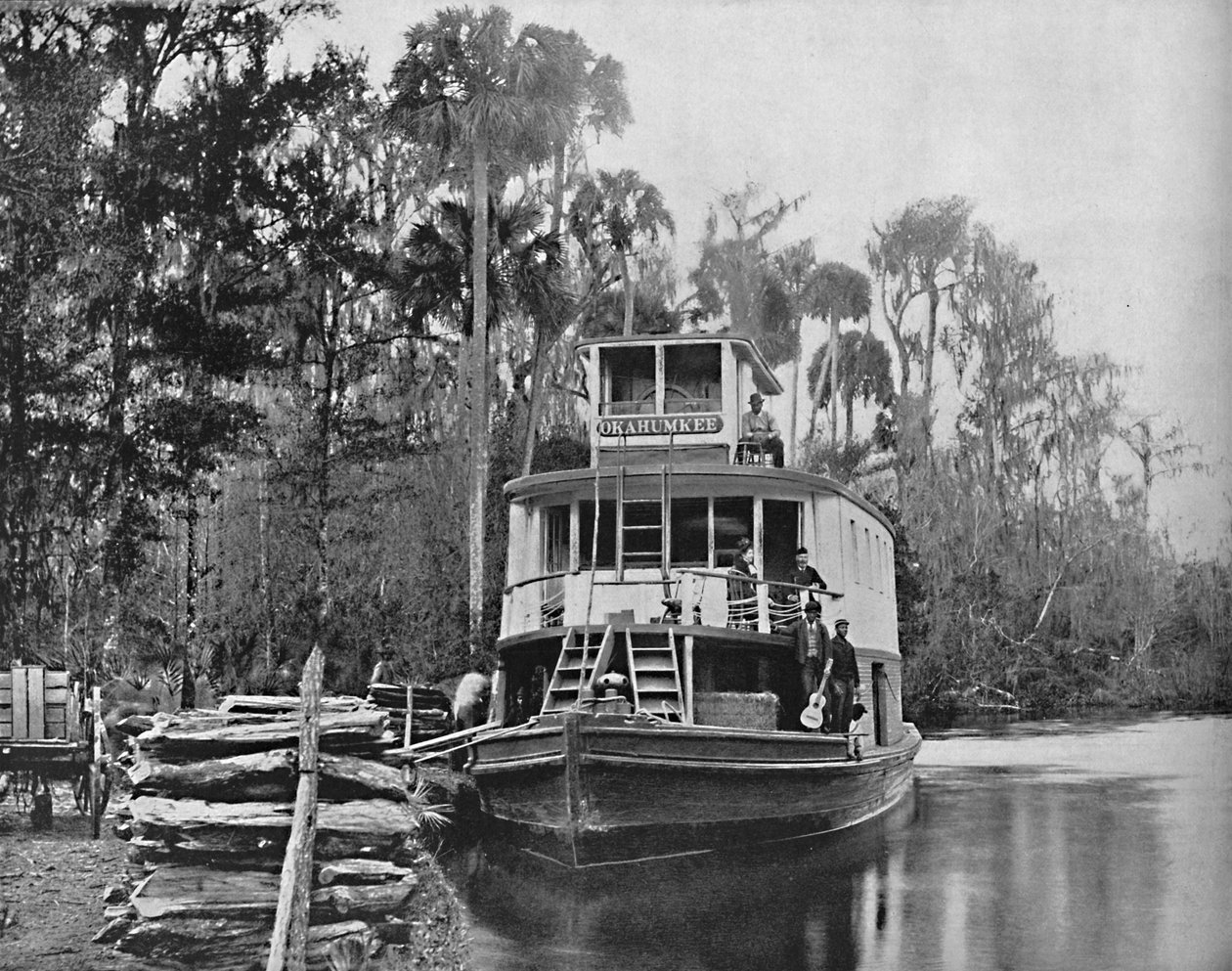 Ved Ocklawaha River, Florida, c1897. av Unbekannt