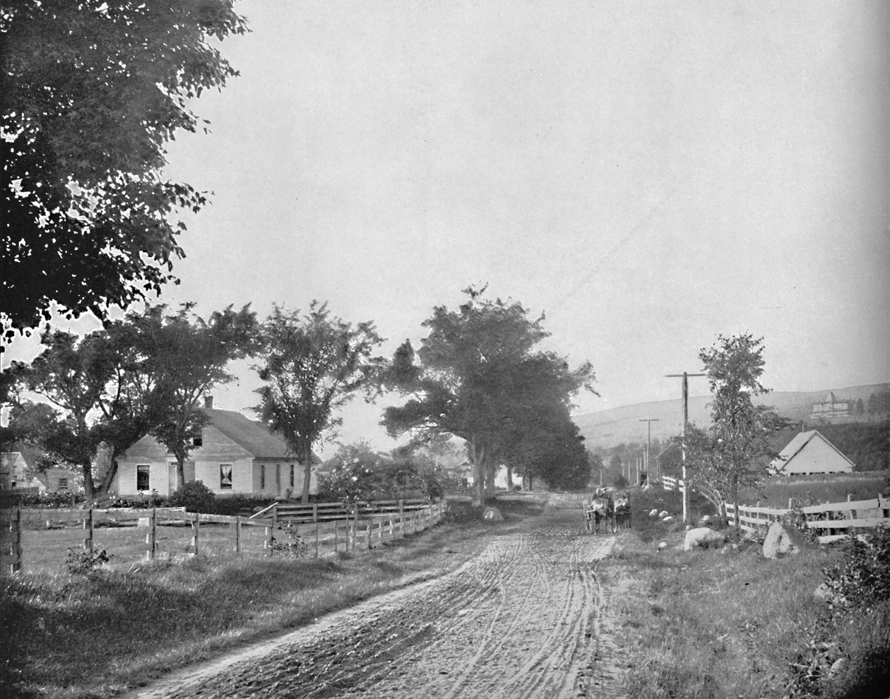 På veien til Echo Lake, White Mountains, New Hampshire, c1897. av Unbekannt