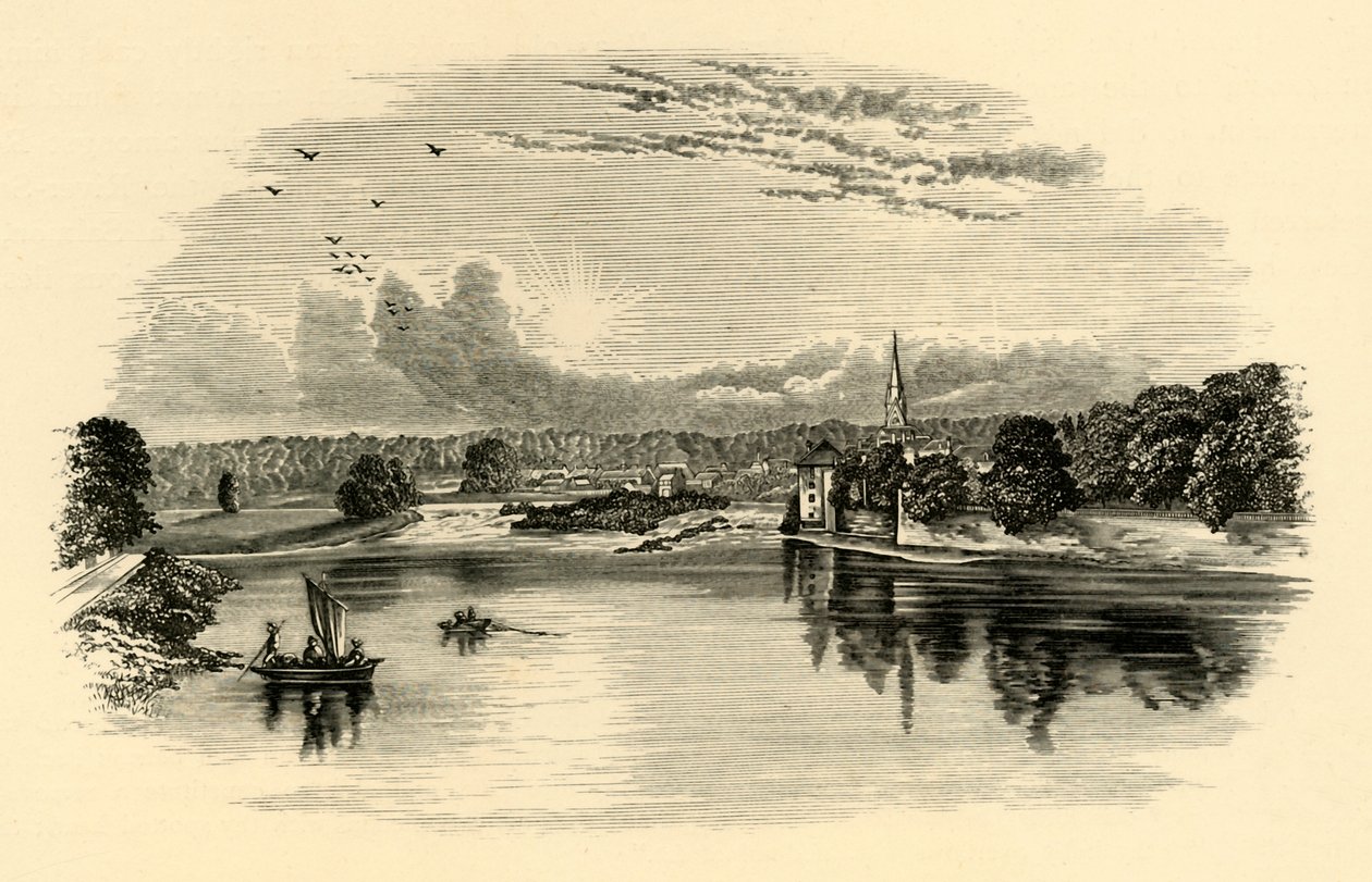 On the Tweed, c1890. av Unbekannt