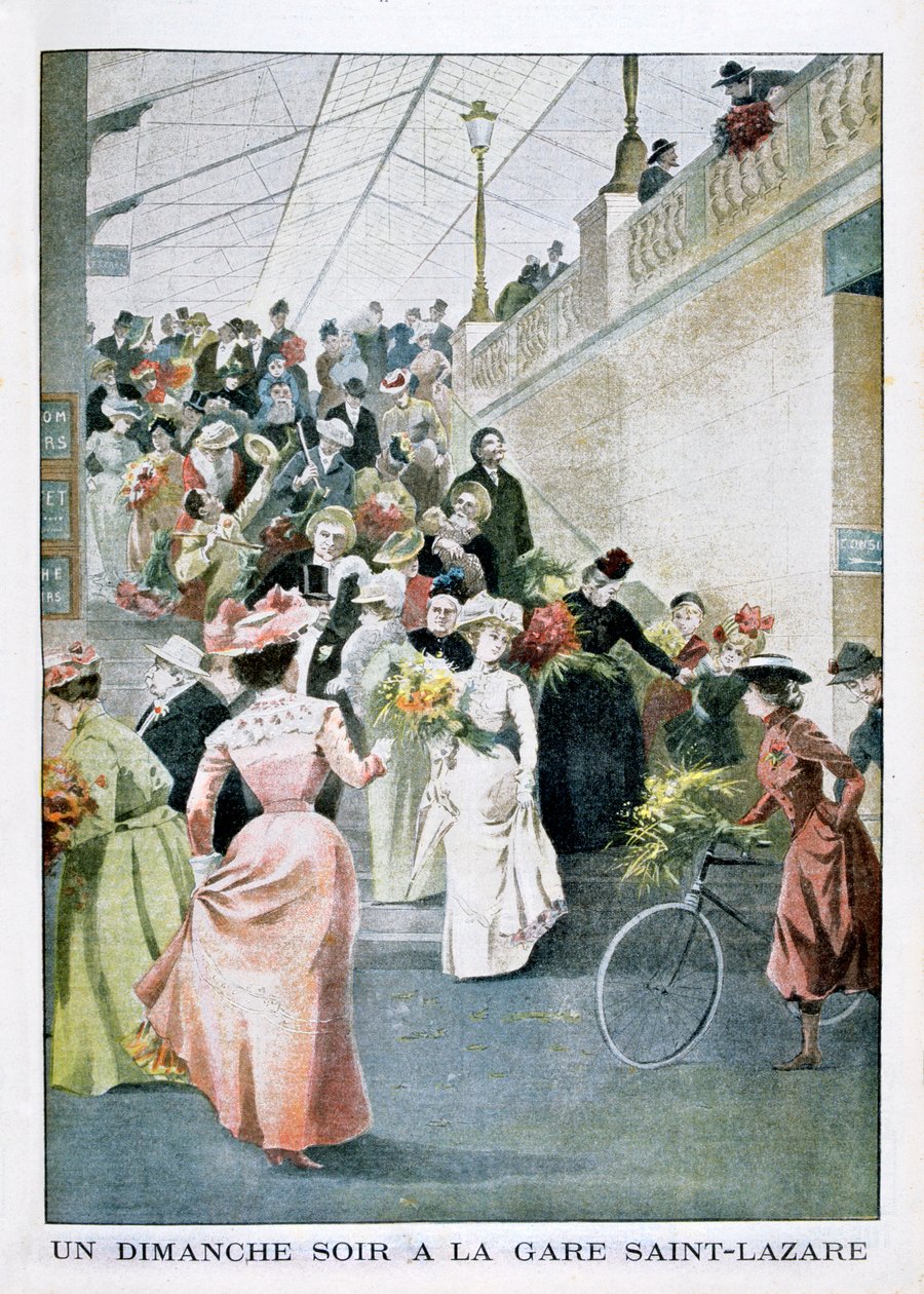 En søndag kveld på Saint Lazare Station, 1901 av Unbekannt