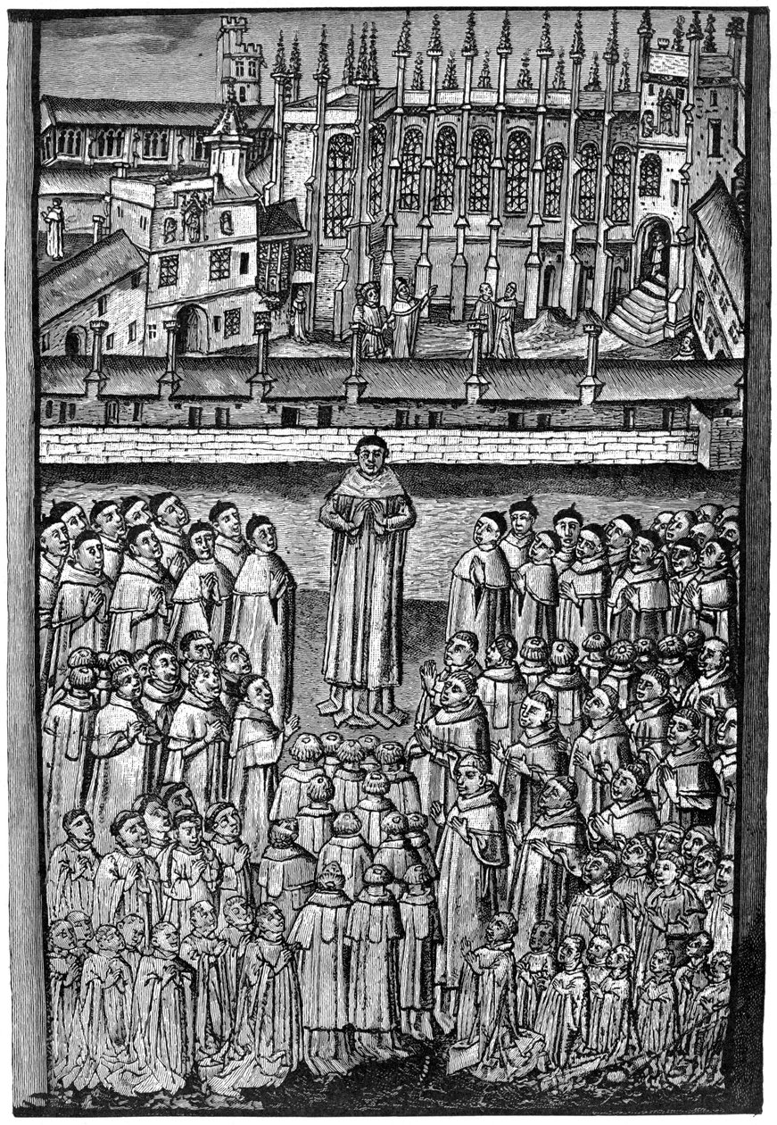 Ett hundre kontorister, New College, Oxford, c1453, 1892 av Unbekannt