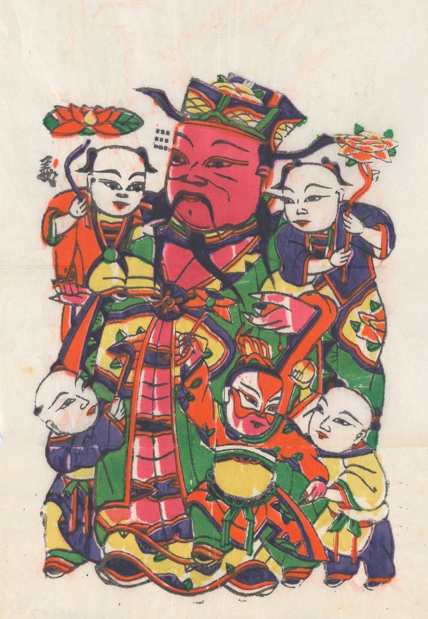 One hundred thirty-five woodblock prints including New Year