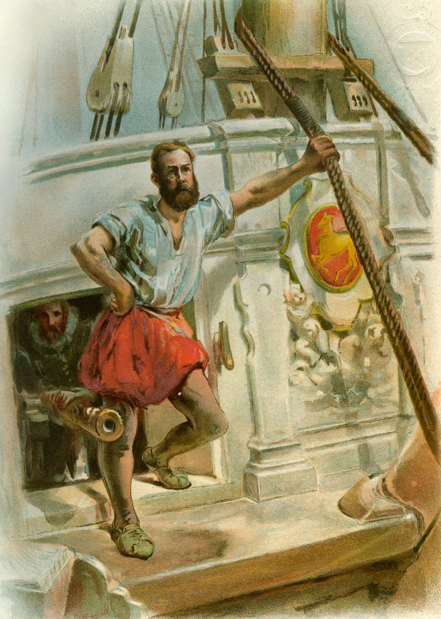 En av Drakes Men, 1588 c1890-c1893 av Unbekannt