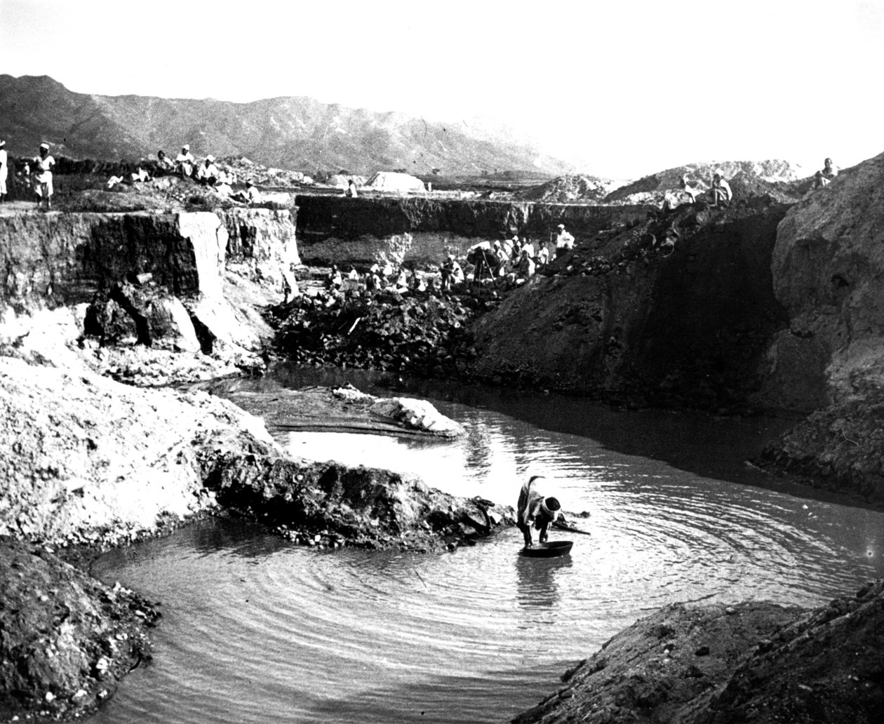 Dagbruddsgruve, Korea, 1900 av Unbekannt