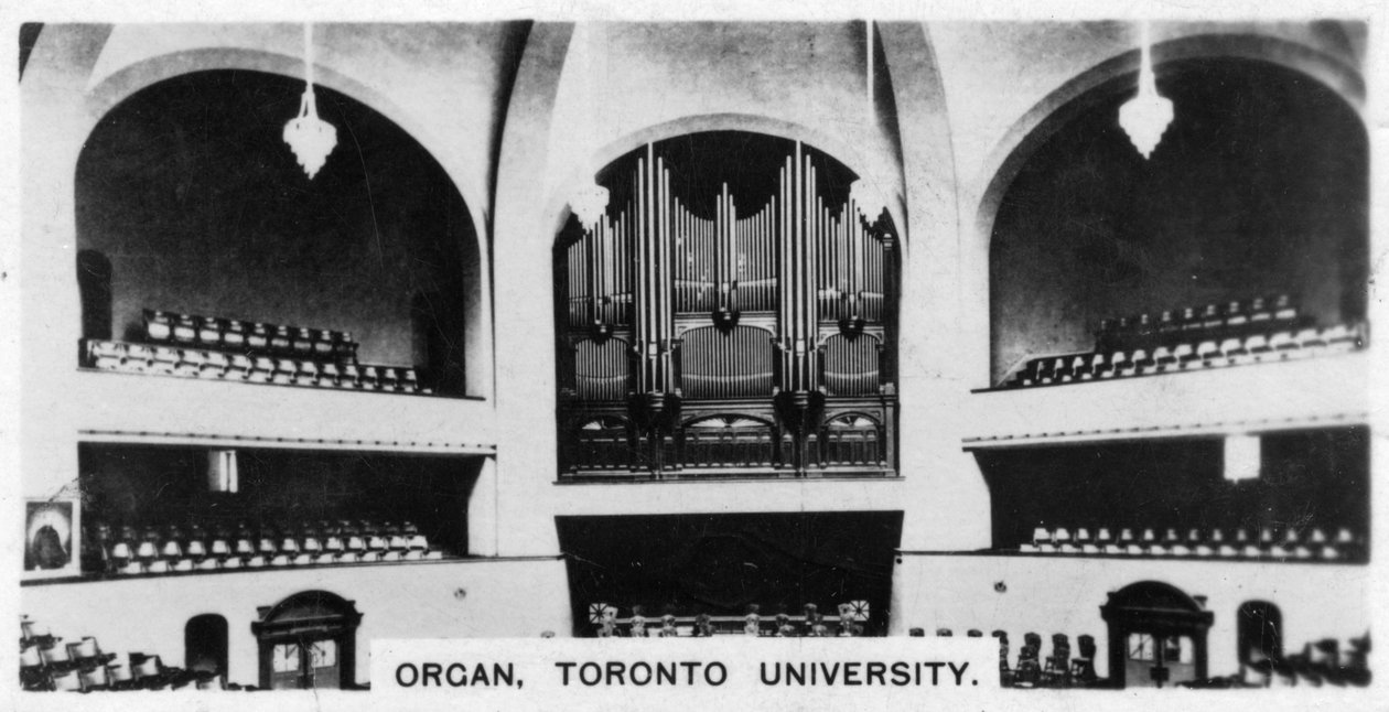 Orgel, Toronto University, ca 1920-tallet av Unbekannt