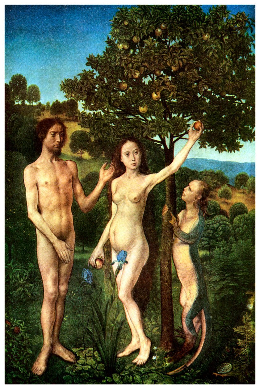 Original Sin: The Fall of Adam and Eva, c1467-1468 1956 av Unbekannt