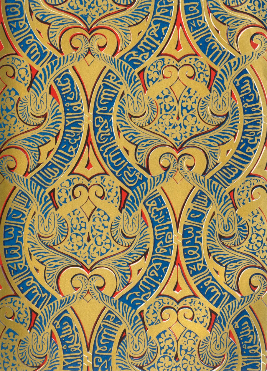 Ornament i paneler på veggen, Hall of Ambassadors, 1907. av Unbekannt