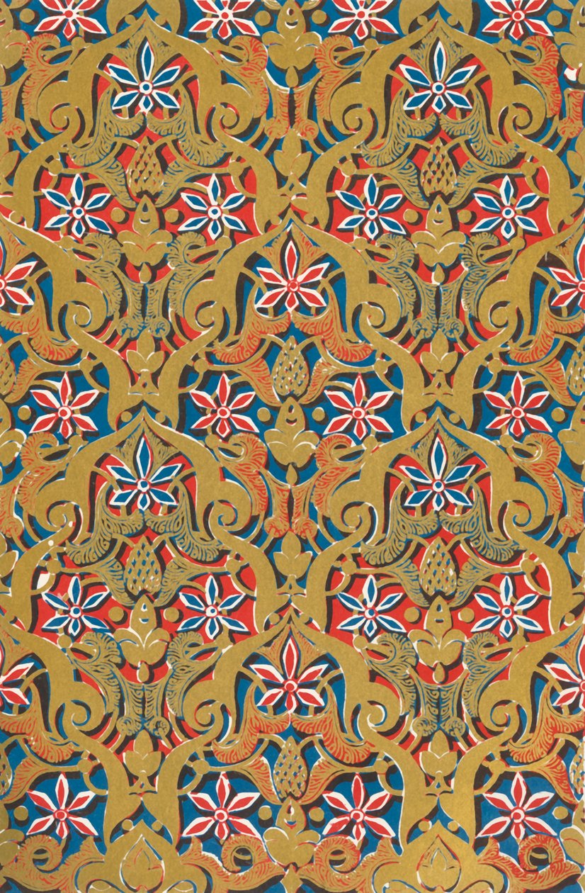 Ornament over smerter ved inngangen til Lions Court, 1907. av Unbekannt
