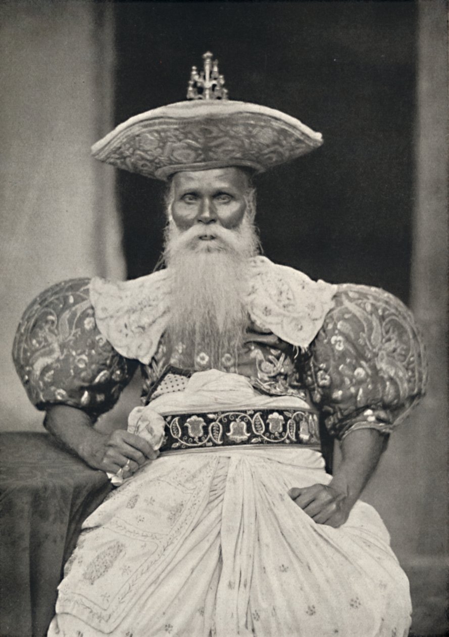 Lokal leder i Kandy i den gamle singalesiske drakten, 1926 av Unbekannt