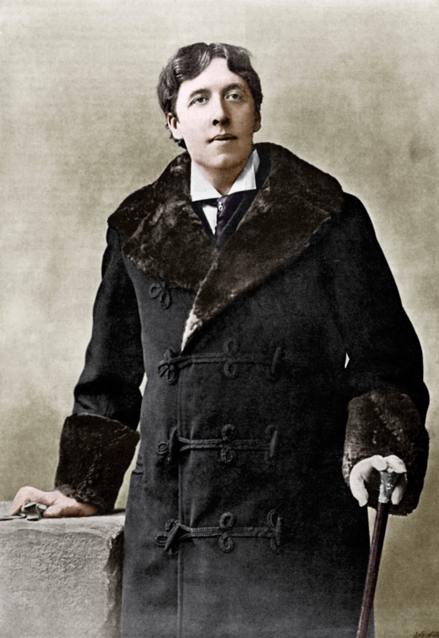 Oscar WiIde, irsk forfatter, vidd og dramatiker, c1890 av Unbekannt