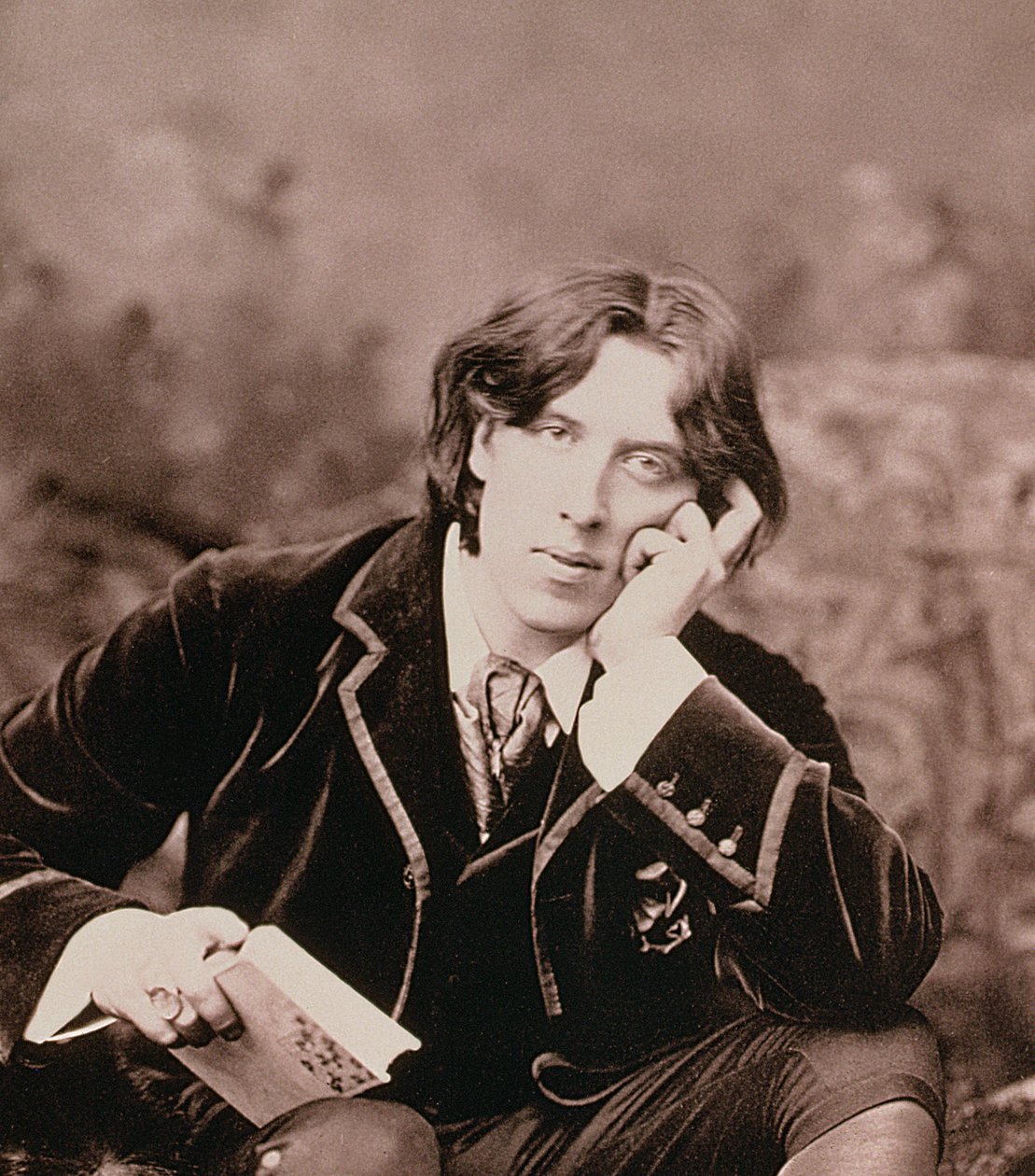 Oscar Wilde, irskfødt dramatiker og vidd, 1882 av Unbekannt