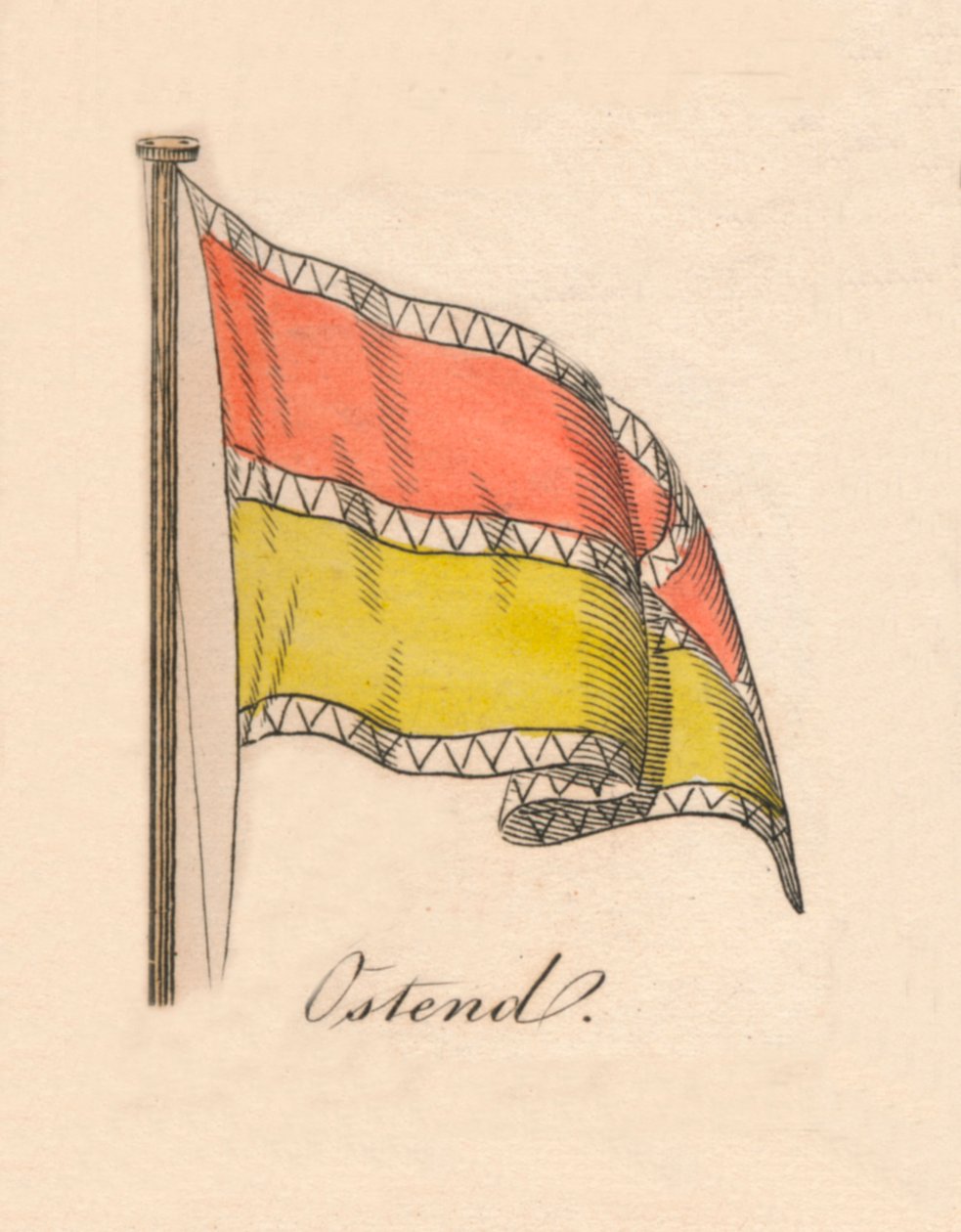 Oostende, 1838 av Unbekannt