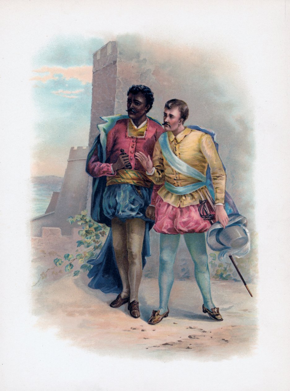 Othello og Iago, 1891 av Unbekannt