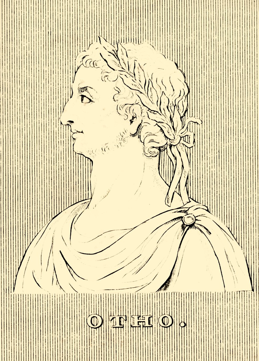 Otho, 32-69 AD, 1830. av Unbekannt