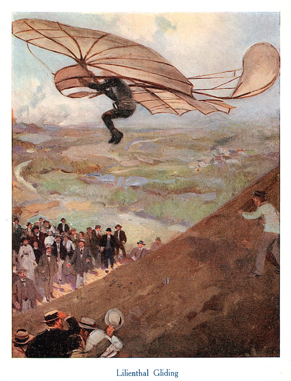Otto Lilienthal, tysk luftfartsnaut, tidlig på 1900-tallet av Unbekannt